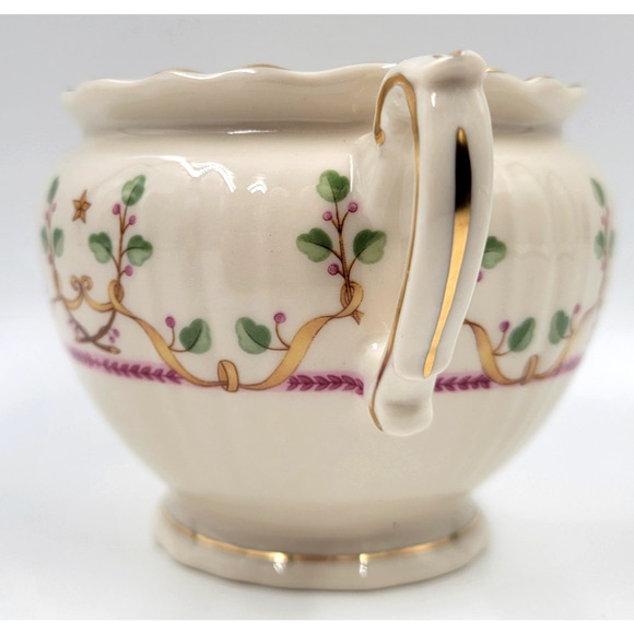 Syracuse Federal Shape Pendleton Sugar Bowl Gold Trim 1949 - 1966 - No Lid - Picture 6 of 8